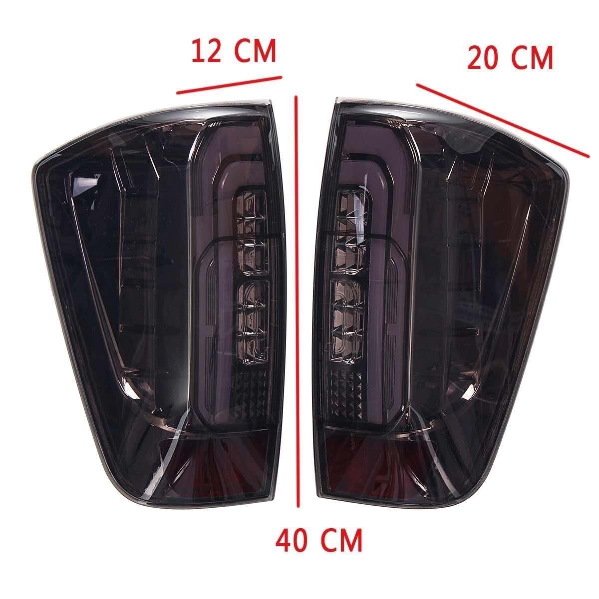 BOYDREAM Piloto Trasero Coche 1 par para Nissan para Navara NP300 D23 2015-2019 luz trasera de freno conjunto de luz trasera de automóvil