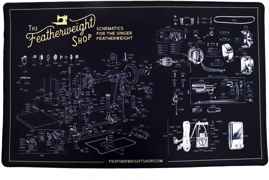 Featherweight Shop TOO-SVM-221 Featherweight Schematic Servicing Mat Machine Aids