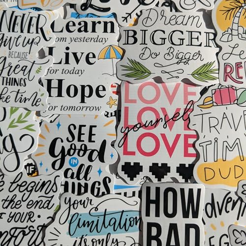 100 pcs per pack Waterproof Vinyl Stickers Decals