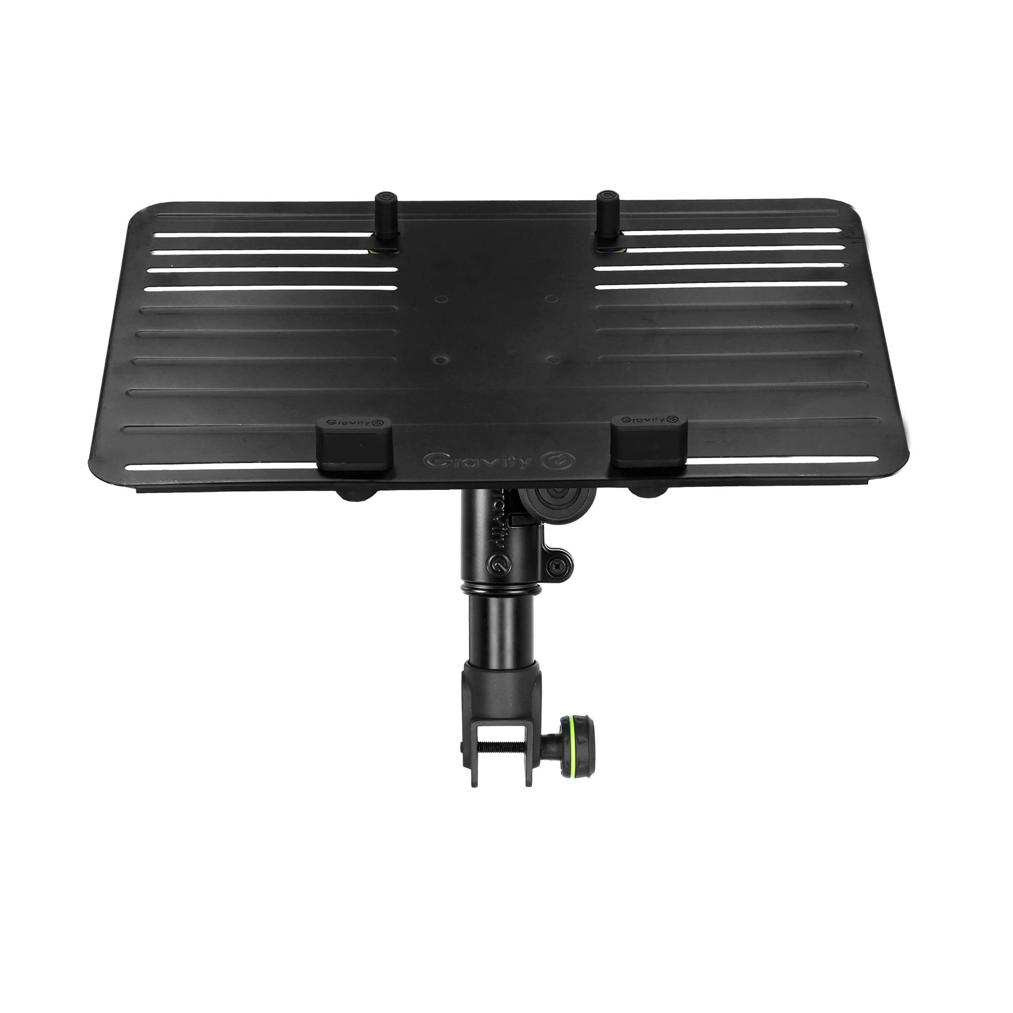Gravity FT 01 LT T B - Flexible Laptop Ablage für DJ Tisch, stufenlos höhenverstellbar, schwarz