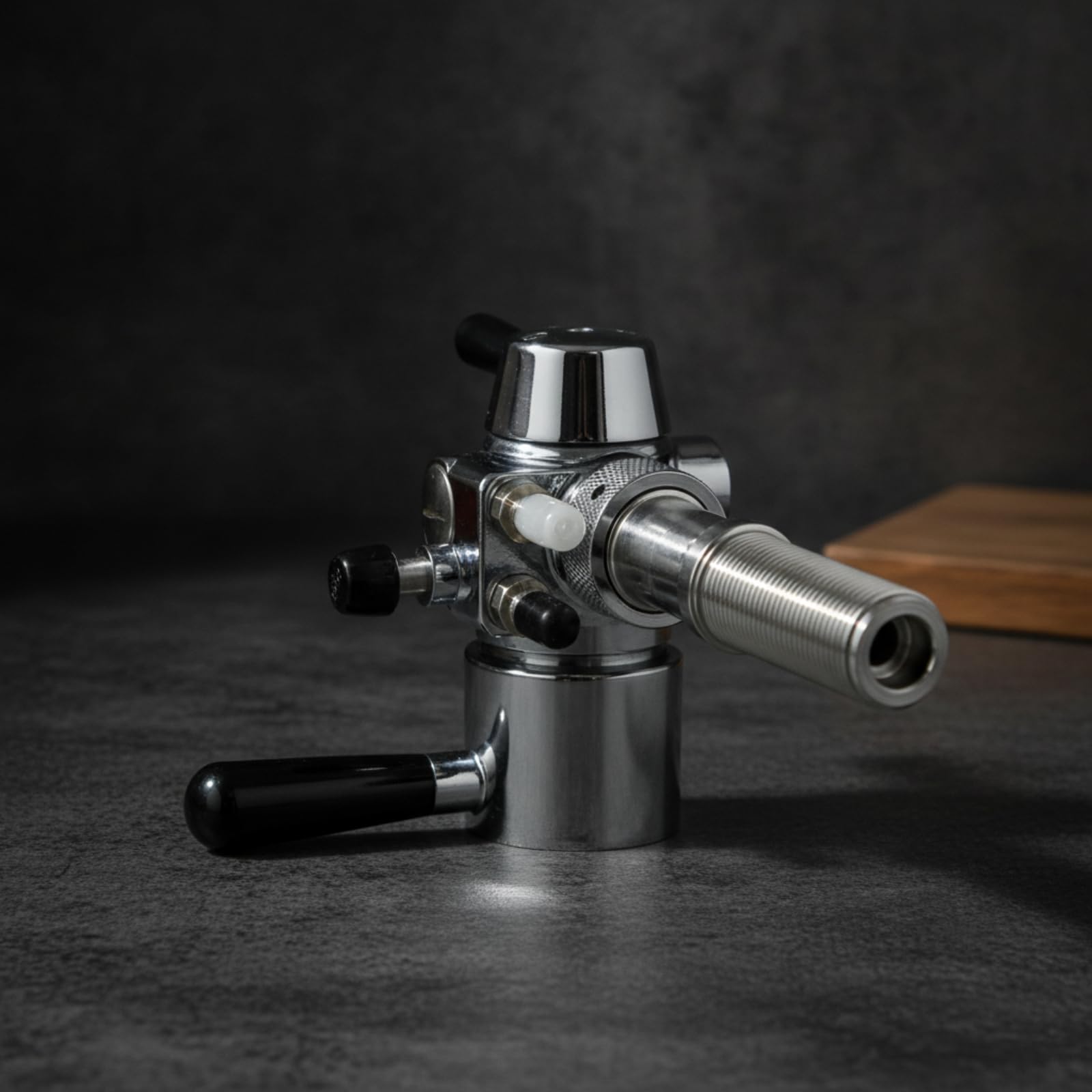 TISHITA Grifo para Cerveza Dispensador Llave Enroscada Metal Pulido Conexión Estándar Estable Vertido sin Espuma Adecuado para Uso Doméstico y Comercial, 38 Boca