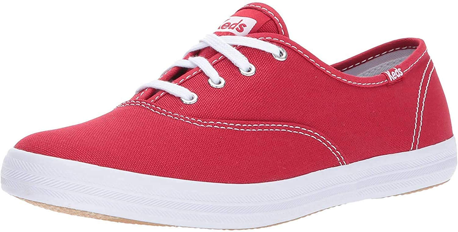 Keds Womens Champion Originals Lace Up Sneakers Shoes Casual Red Size  B