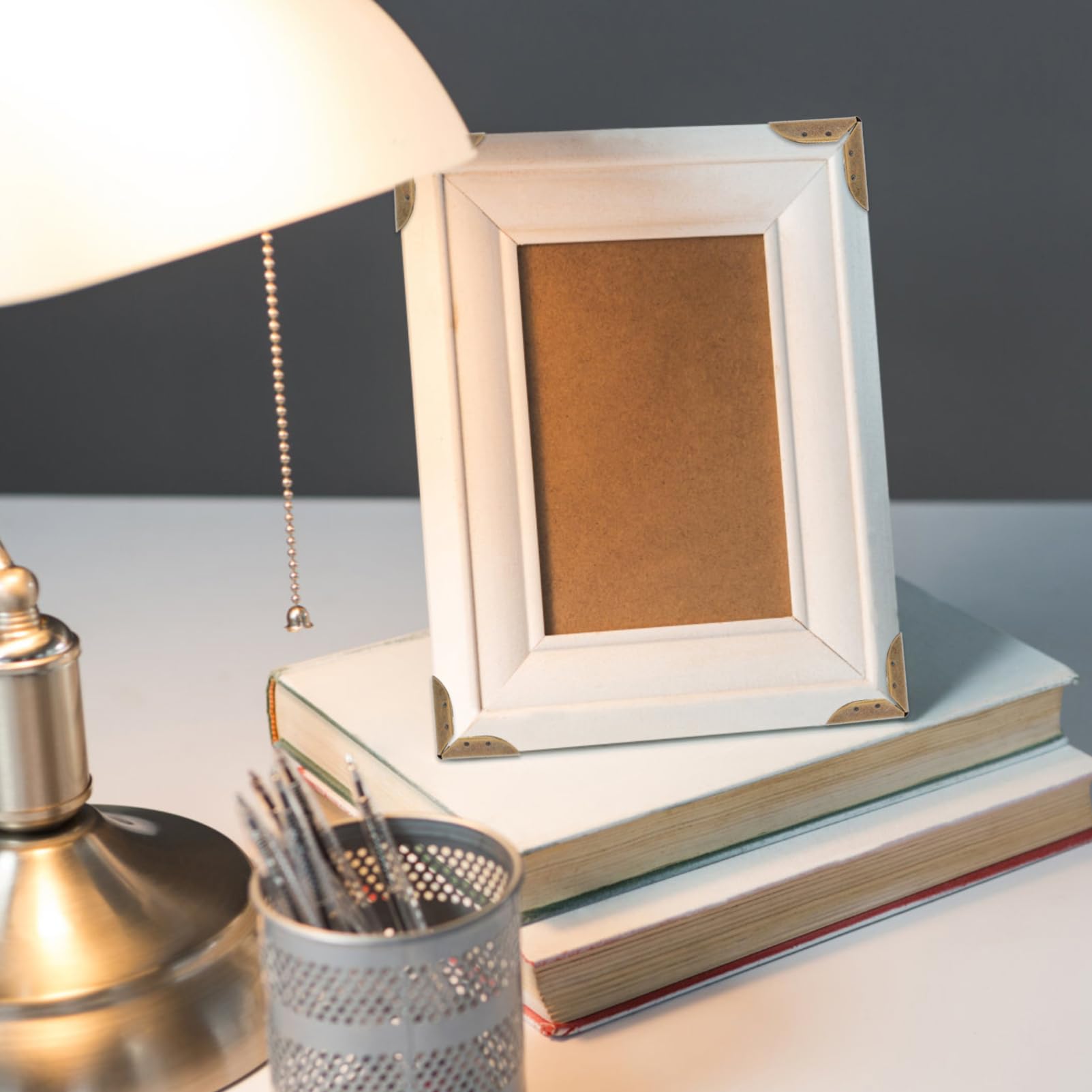 LALAFINA Metal Hollow Album Corner Protectors 12pcs Bronze Book Corner Protectors