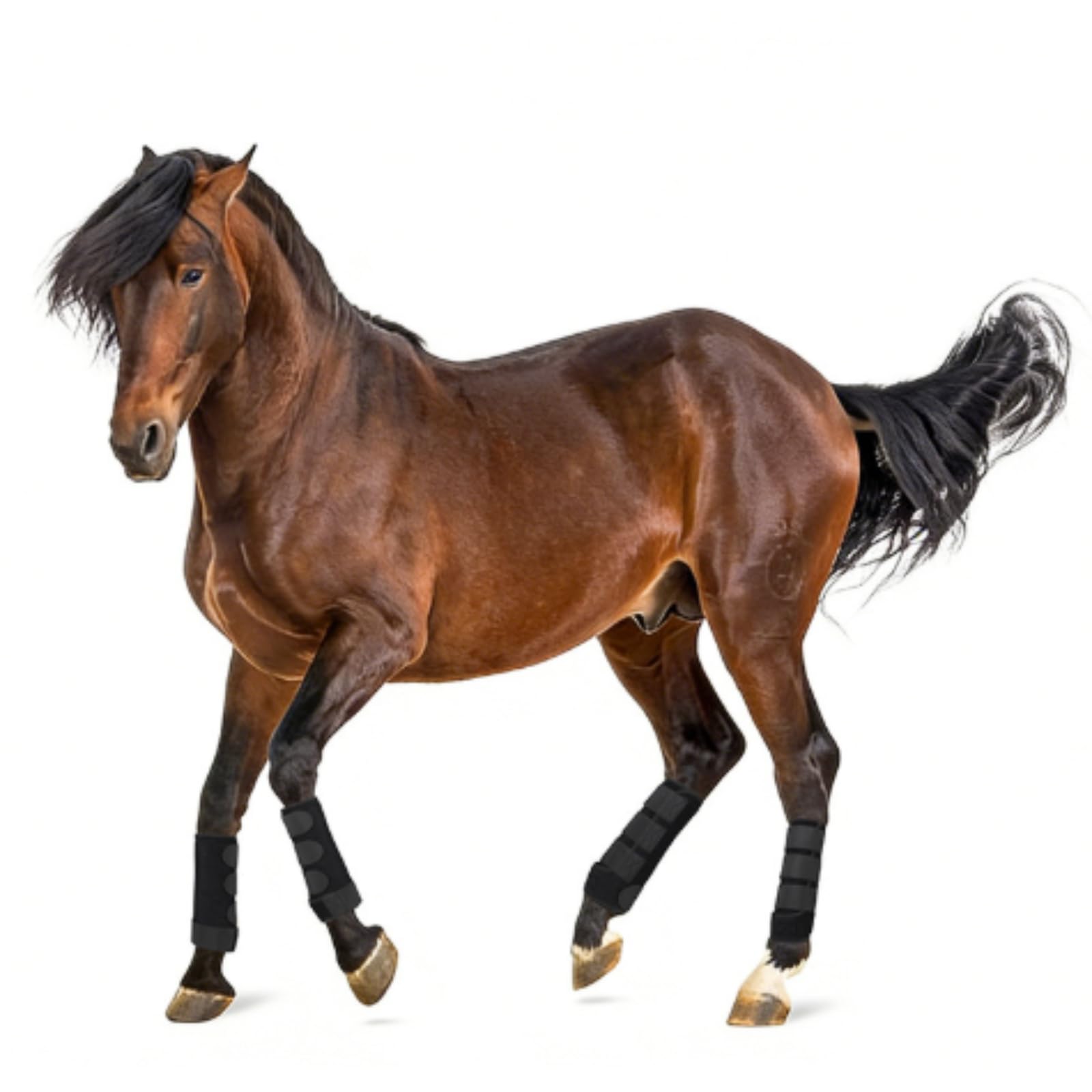 Predolo 4 Pezzi Protezioni Gambe Cavallo Antiurto Parastinchi Ammortizzanti Attrezzatura Equestre