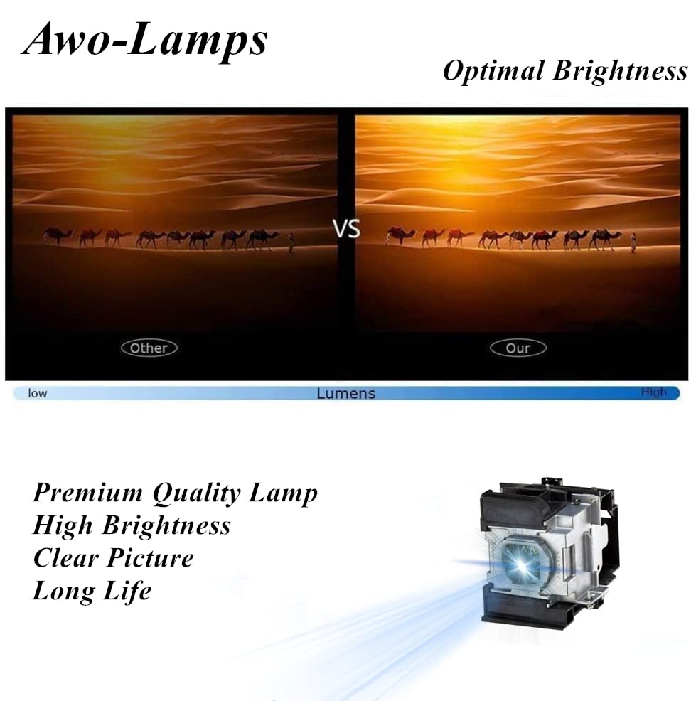 Lámpara de repuesto AWO ET-LAA110 para proyector Panasonic miniatura 4