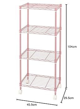 3段メタルラック ピンク 楽天市場】スチールラック ピンクの通販