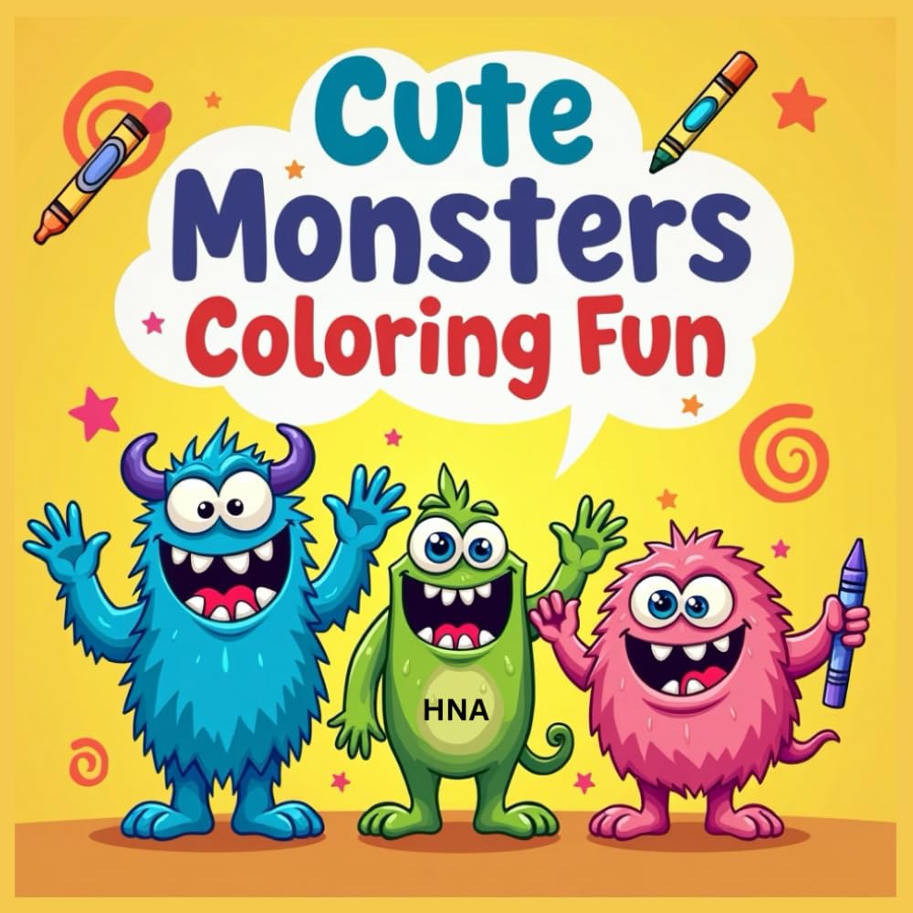 Cute Monsters Coloring Fun: Silly Monster Coloring Book for Kids Ages 3–8 (Color the World: Kids’ Mega Coloring Collection for Ages 3-8)