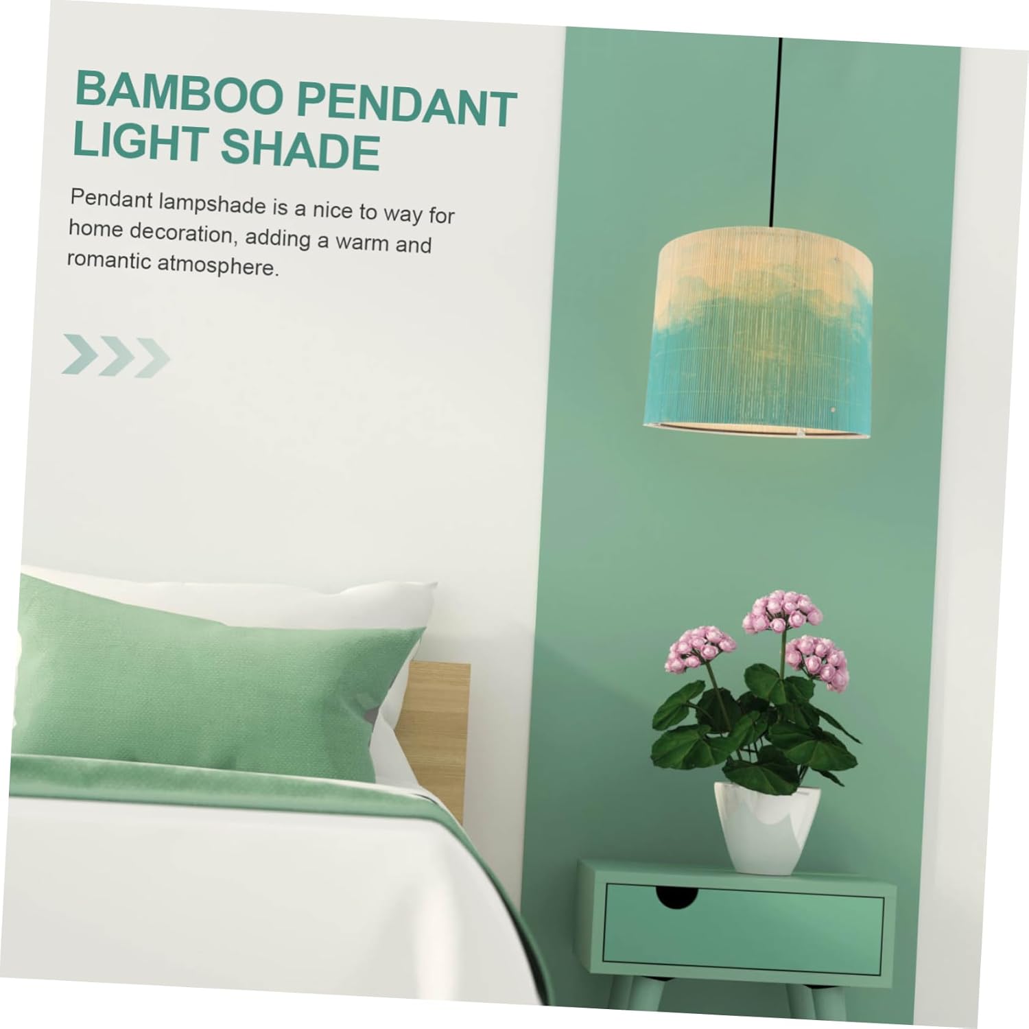 Unique Bamboo Lampshade Modern Vintage Replacement for Table Lamps Home Decor