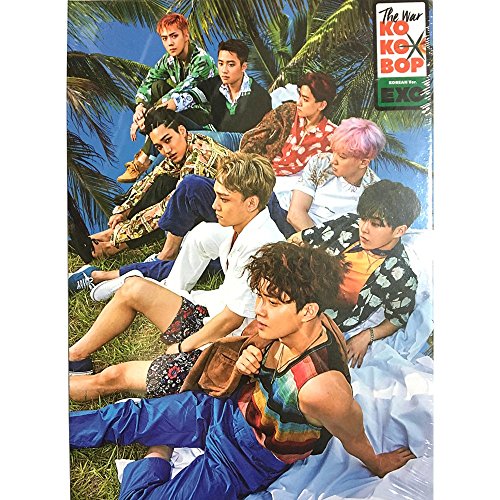 EXO 5th Album The war KOREAN ver. CD [Regular B ver.] Album+Photobook+Photocard+Folded Poster+KPOP Idol Mask+Extra EXO Photocard (Regular B ver.)