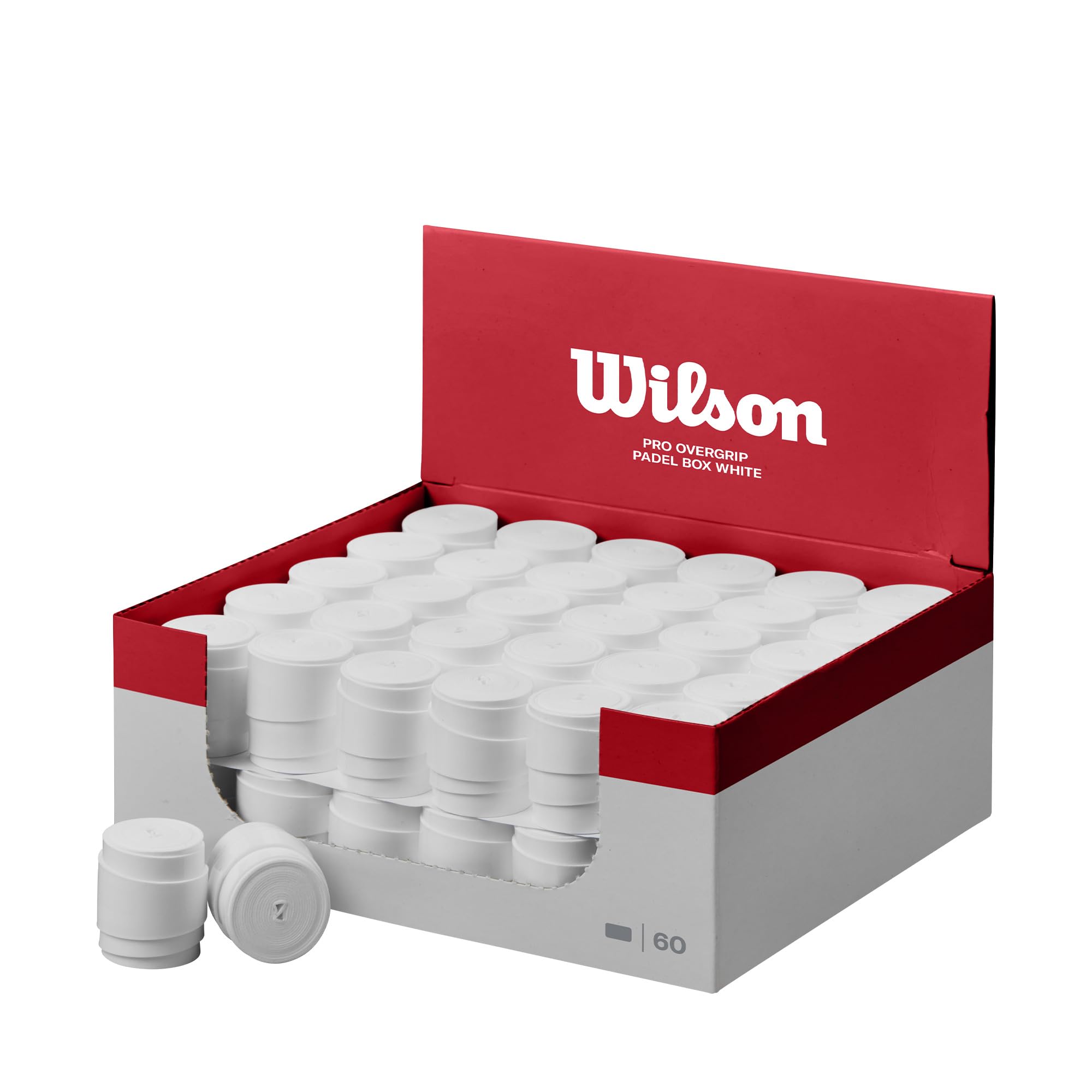 Wilson Overgrip Pádel Pro, Paquete de 60, Blanco