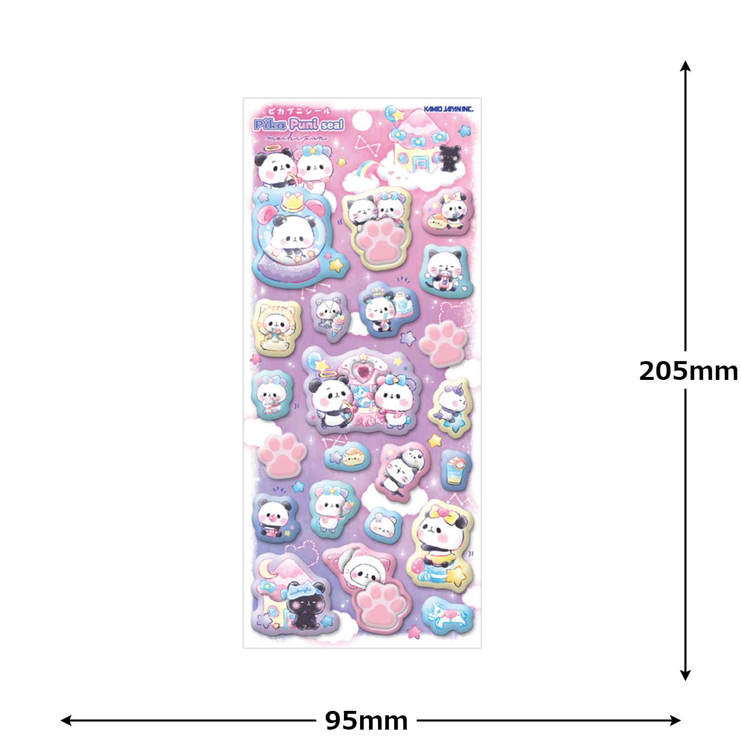 Amazon.co.jp: カミオジャパン シール PIKAPUNIシール もちもちぱんだ
