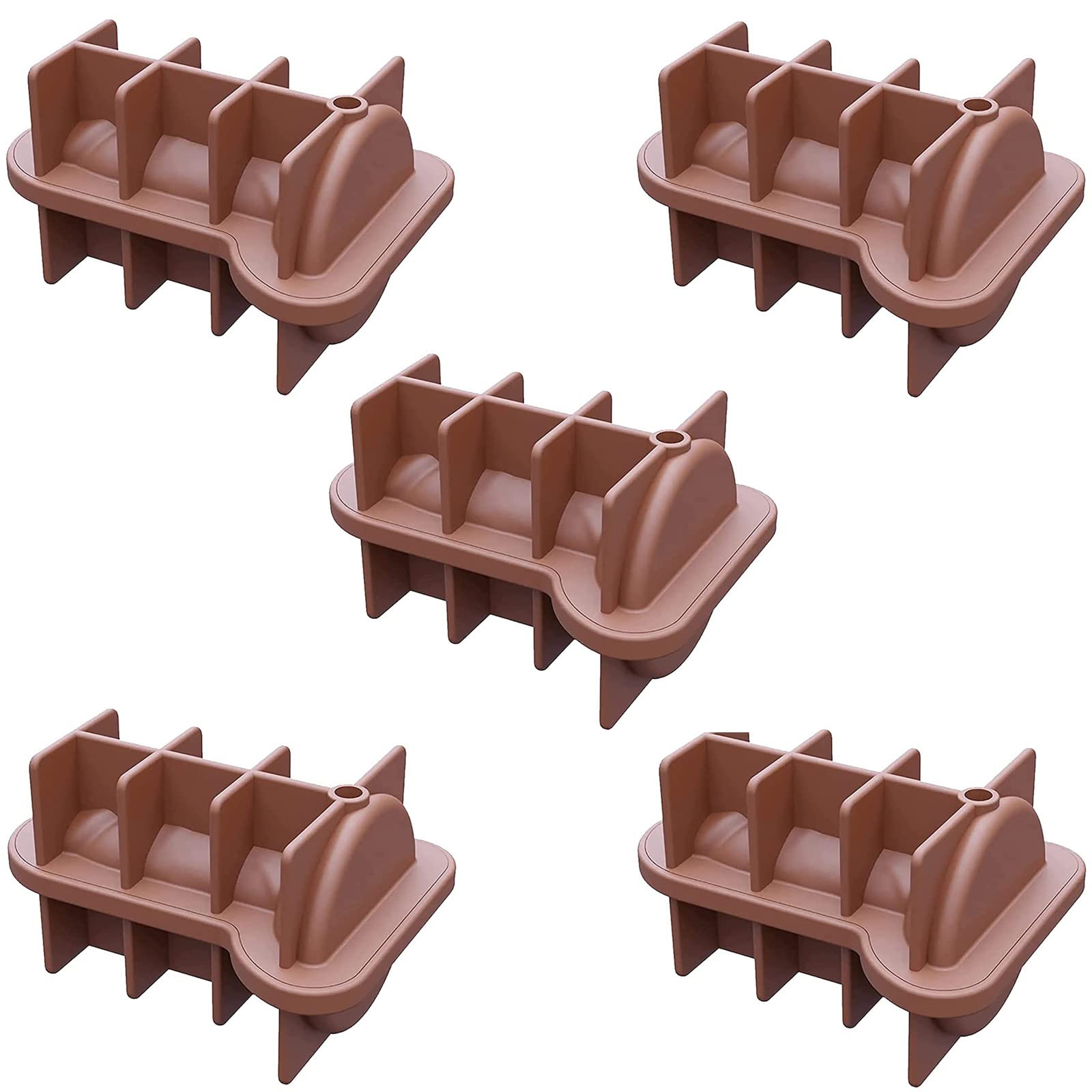 Adult Prank Ice Cube Mold - 2023 New Spoof Ice Cube Mold, Novelty Silicone Ice Cube Tray Set, Party Ice Cubes Maker Mold for Ice Chilling Whiskey, Cocktails (Brown, 5 PCS)