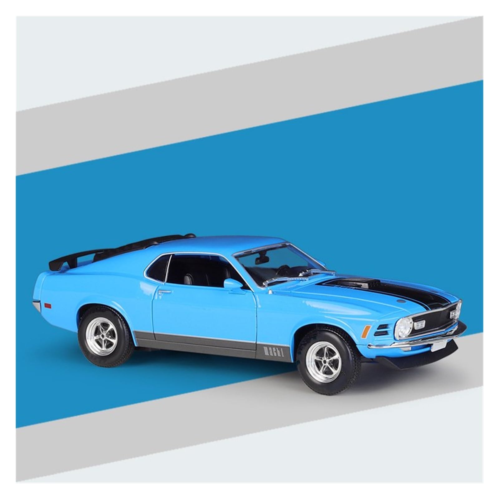 UIFCOG Die Cast Collectible Car Model 1:18 For Mustang For Mach 1 1970 Collection Diecast Alloy Model Vehicles