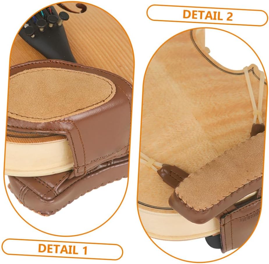 Sheepskin Violin Shoulder Rest Pad Multi-functional Chin Rest and Shoulder Cushion for Enhanced Comfort and Ergonomic Support