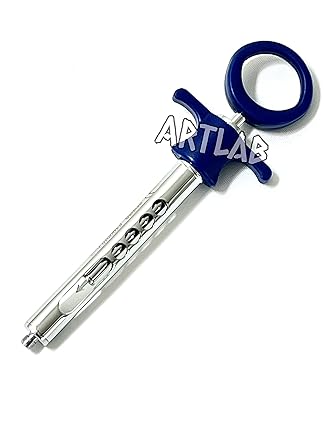 Premium German Colored Dental Syringe Self Aspirating Cartridge Syringe 1.8 ml anesthetic Syringe Dental Instrument (Blue)
