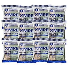 XMRE Blue Line MRE Meals Military 2022 Bulk | Military Grade MREs | For Survival Kits & Hurricane Preparedness Items | Emergency Food Supplies | Military Food Packs w/Flameless Ration Heater