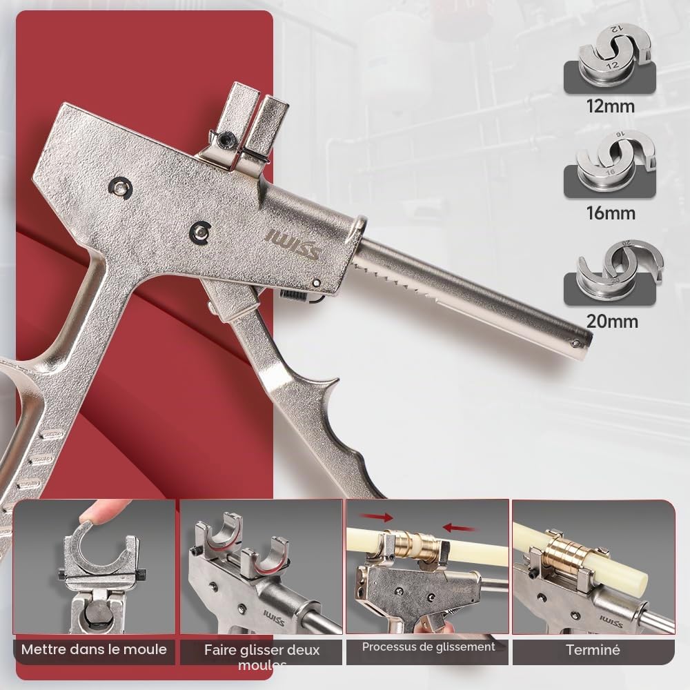 iCrimp SL-1225 Pince à sertir PEX Axial 12-25 mm avec inserts