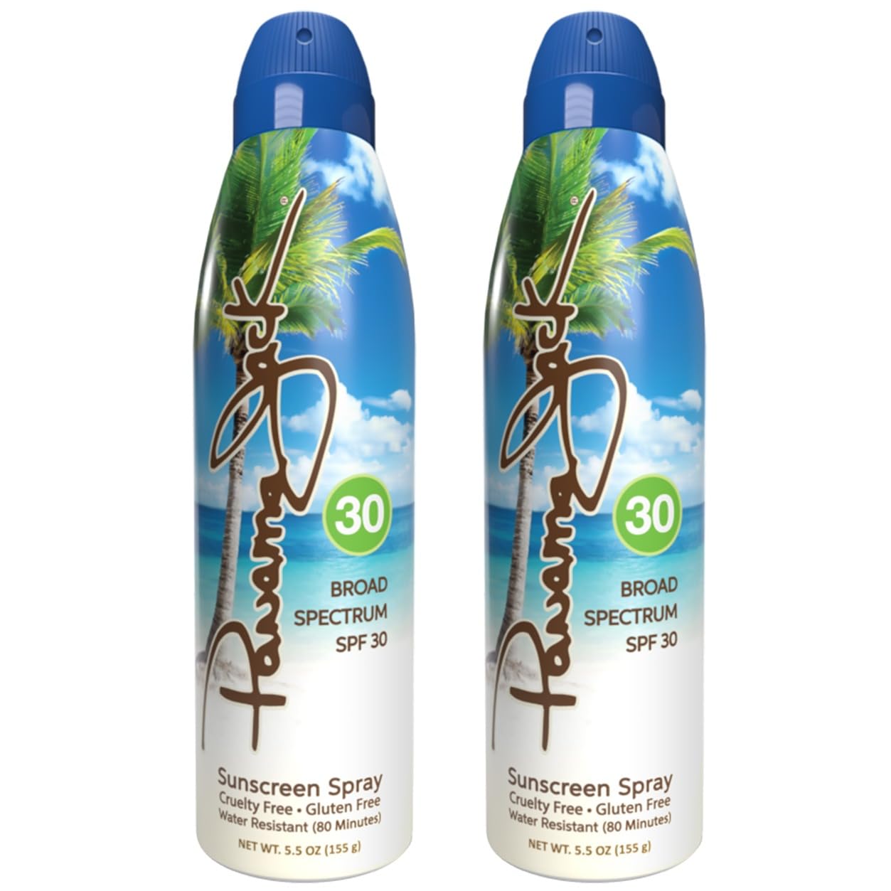 Continuous Spray Sunscreen - SPF 30 Broad Spectrum UVA UVB Protection PABA Paraben Gluten Cruelty Free Water Resistant