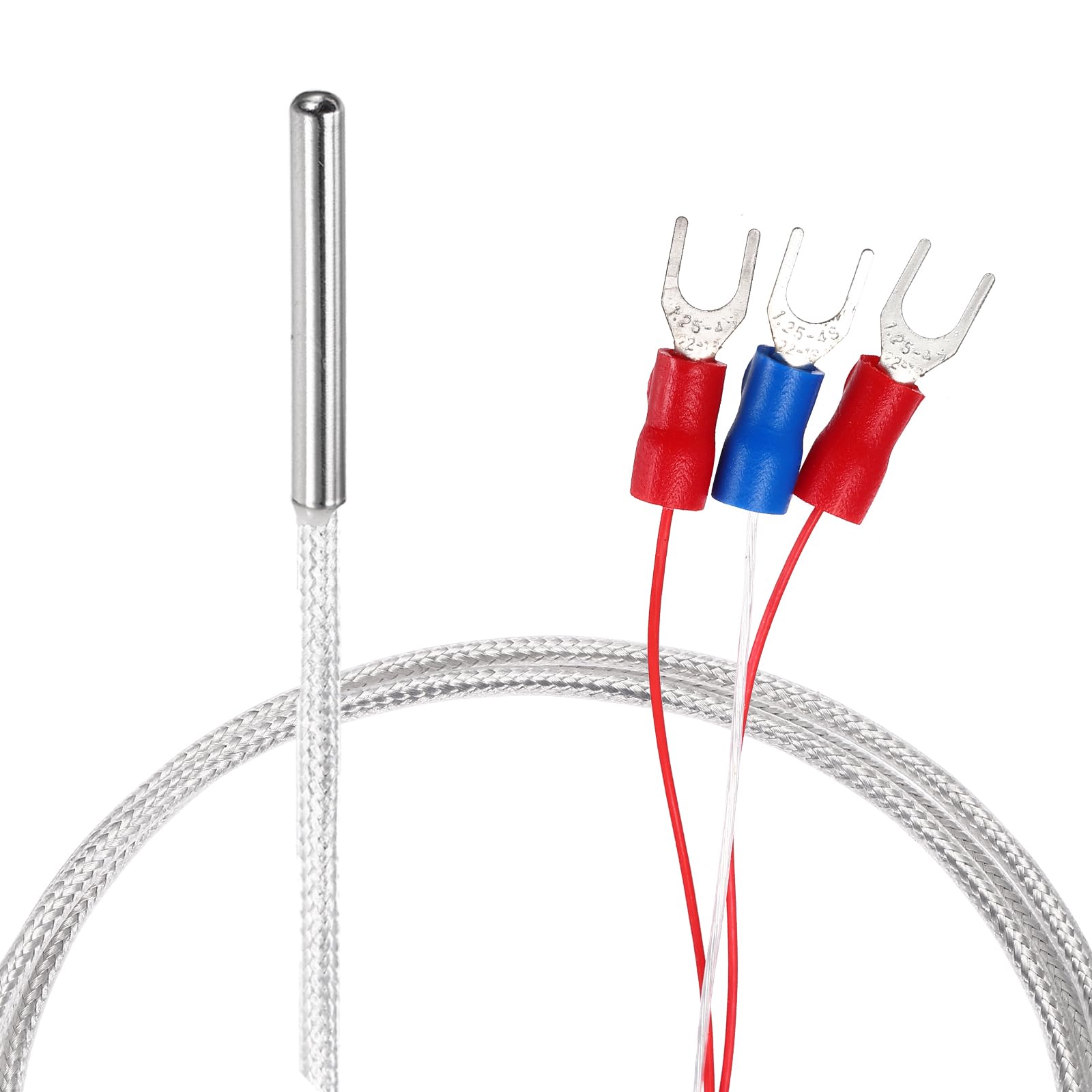 Sonde PT100 RTD sourcing map Lot de 2 capteurs thermiques 3 fils étanches 1m - 7