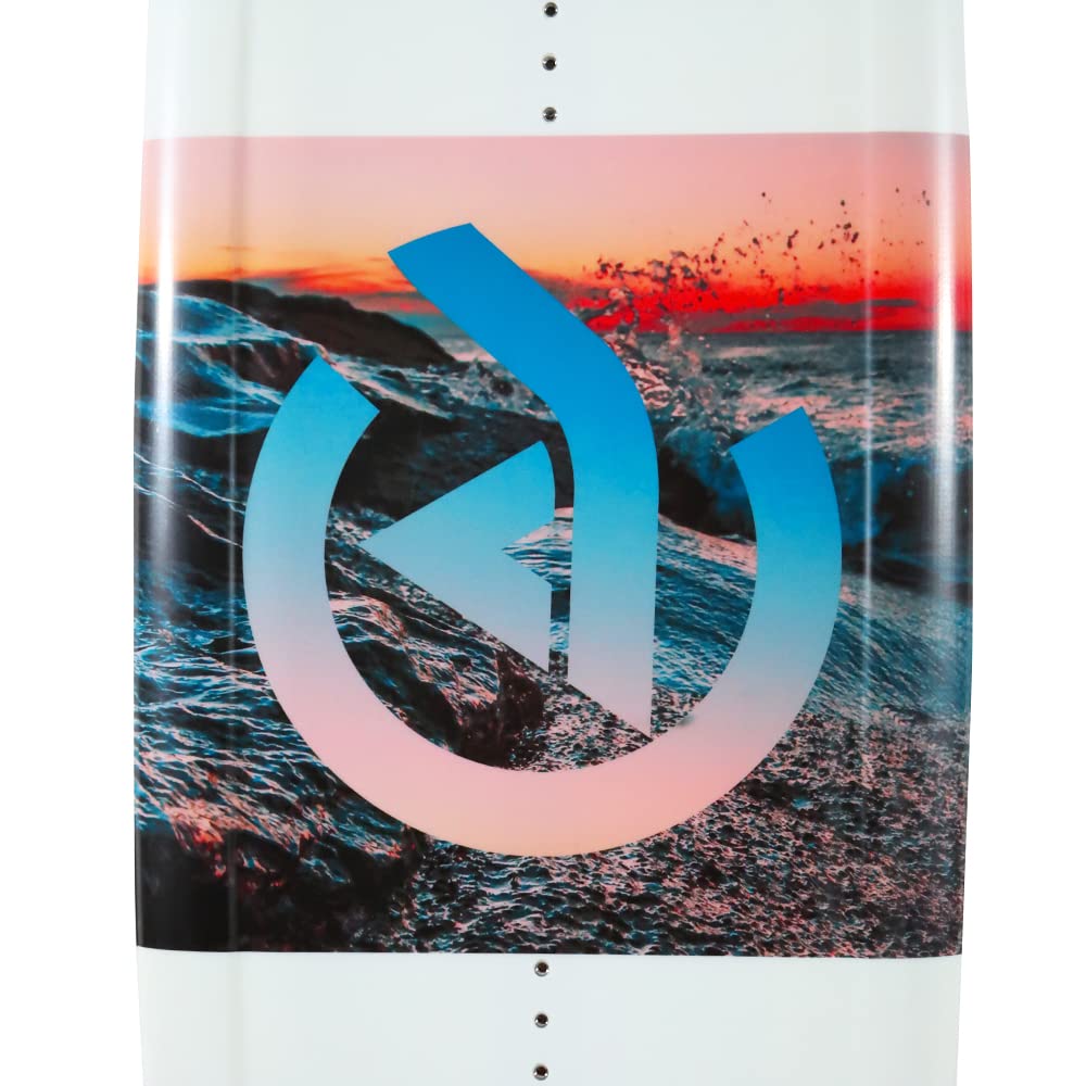 Coasto Wakeboard Kyanit 140 PB-CWKBKYANIT Planche Légère Confortable Pratique pour Tous Les Riders Tout Niveau Chausses Comprises Charge Max 90 kg 140 cm