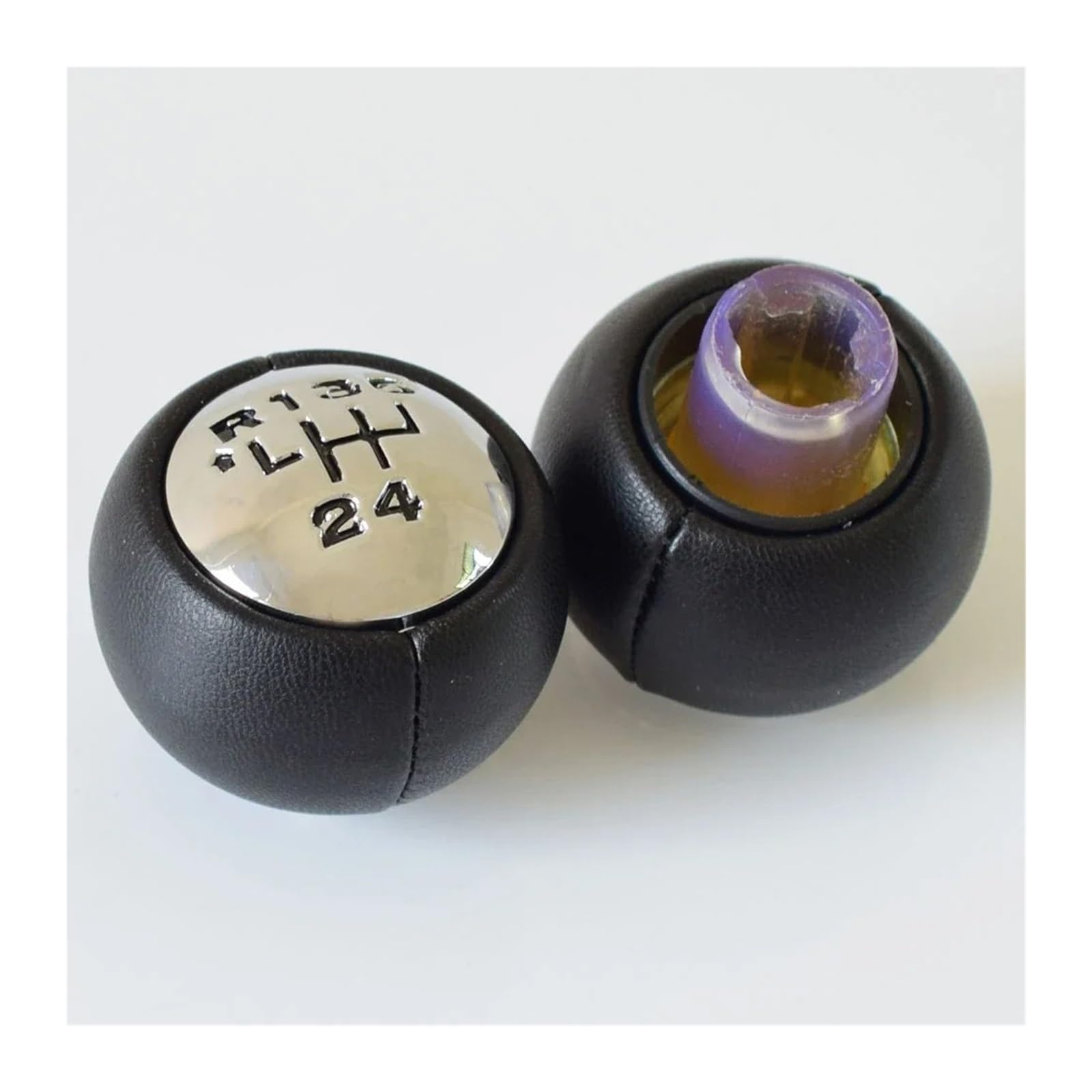 SAUANMNKTP Gearshift Knob for Peugeot 307 308 3008 407 5008 807 5 6 Speed Car Gear Shift Knob Head Lever MT(R5 Speed)