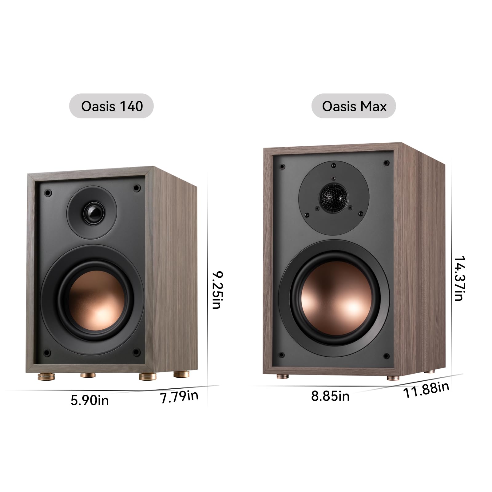HiVi-Swans Oasis Max 2-Way Bookshelf Speakers - Dettaglio