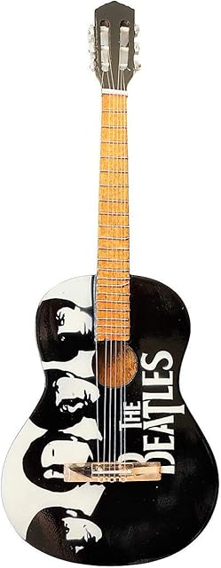 Miniature Guitar Replica - Famous 4 ' Beatles ' Tribute