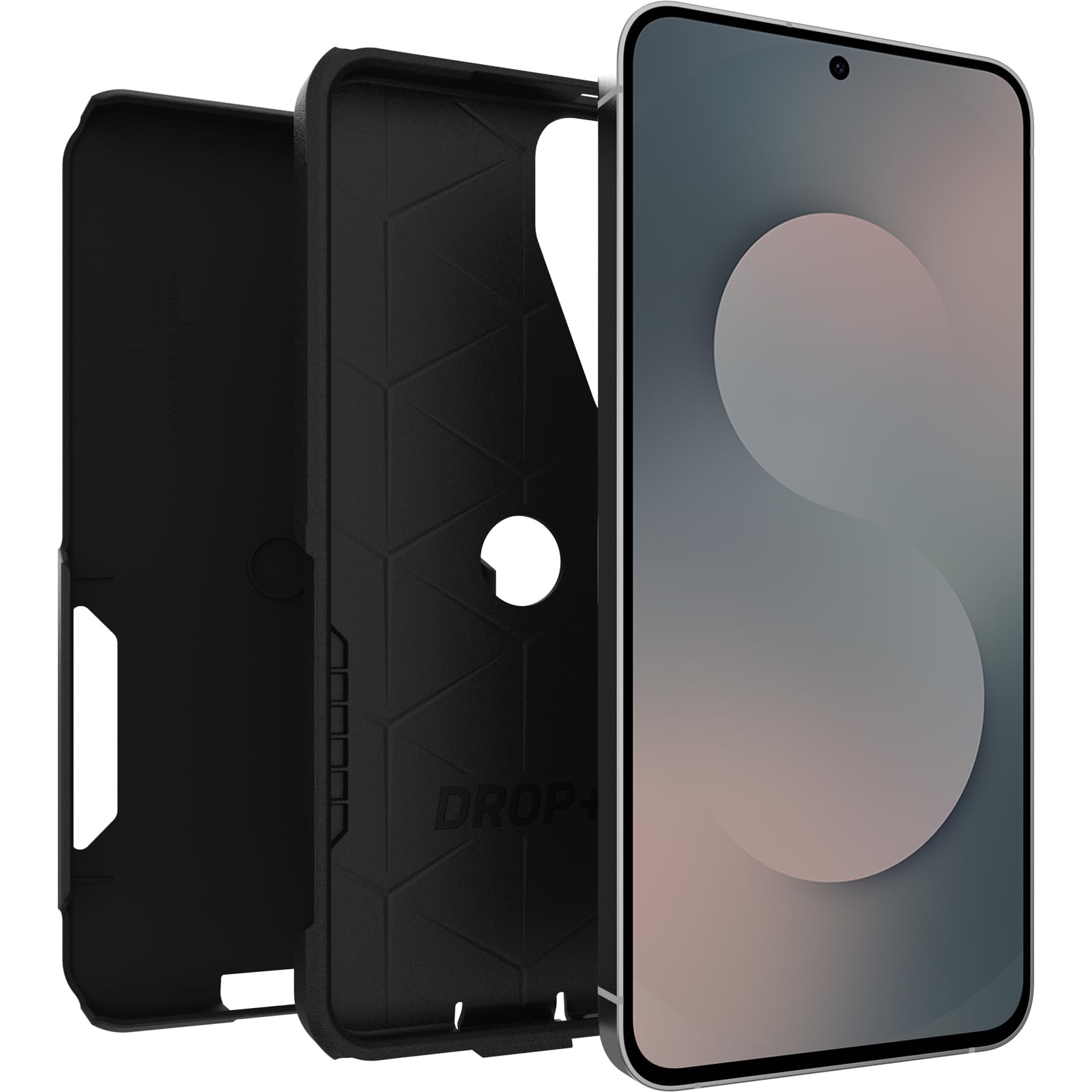 OtterBox Cover per Samsung Galaxy S25 FE Commuter, resistente a shock e cadute, testata testata 3x norme MIL-STD 810G, Nero