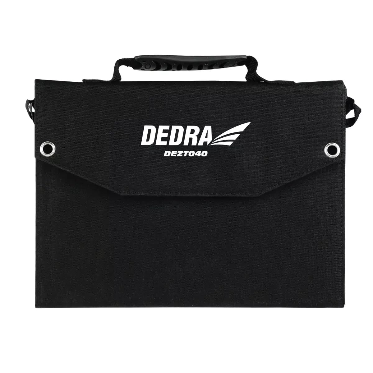 DEDRA Sonnenkollektor Balkonkraftwerk Stark 40W mit LED licht, gewicht 1,9kg, IP65 Schutz, Monokristalline Solarmodule, USB-Solarladegerät, für Camping, Gärten, Balkone und im Freien