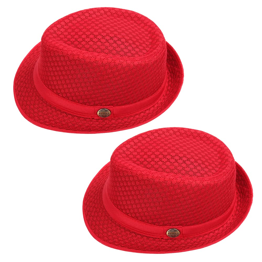 Chapeau Porkpie Maille Coton ZffXH - Style Heisenberg - Réglable Homme/Femme - Pour Plage Ou Ville