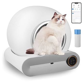 猫 自動 トイレ 65L 大容量 アプリ管理 遠隔操作 静音 ペット Amazon | 猫 トイレ 自動トイレ 猫の足挟みゼロ アプリ制御可能