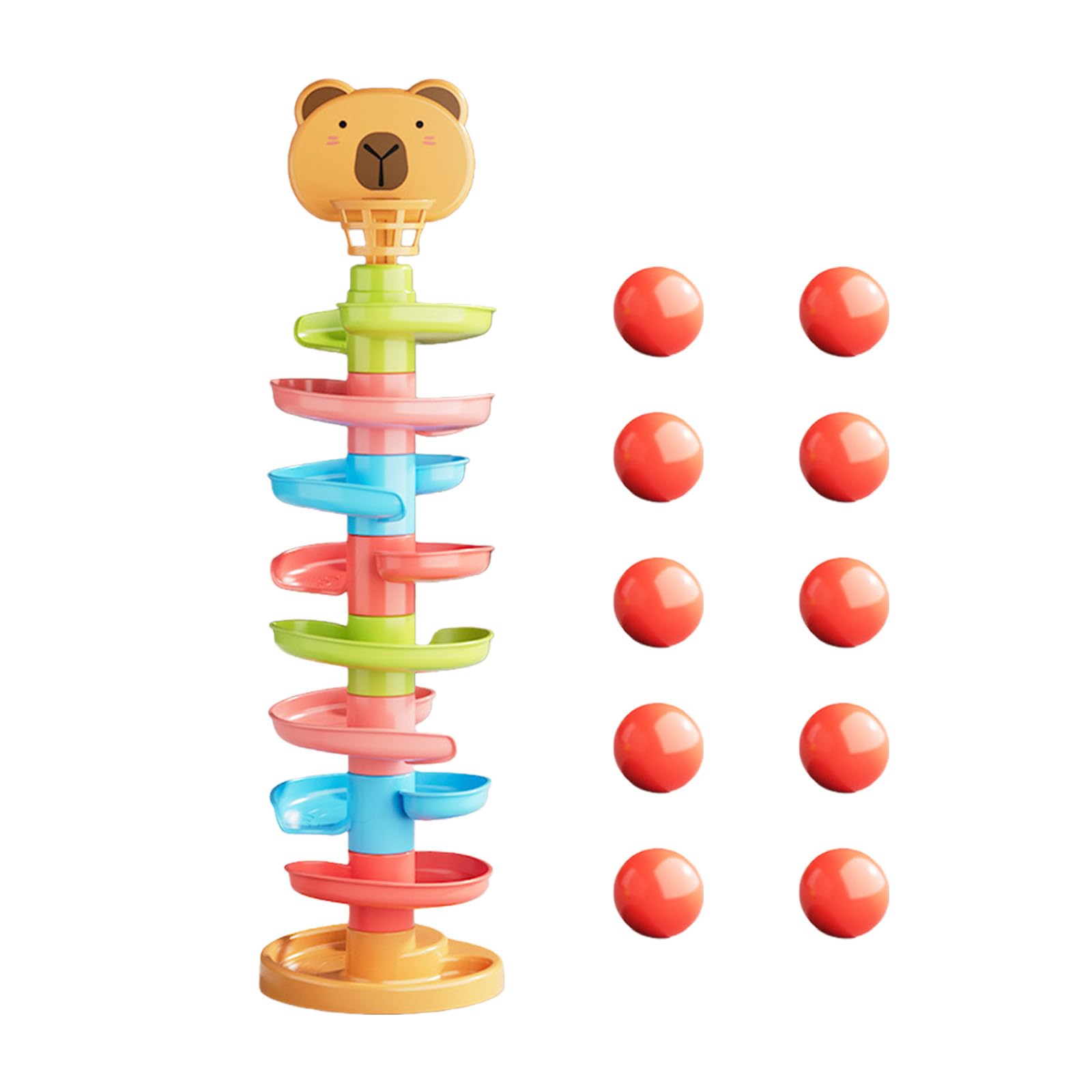 Easy to Assemble Infant Ball Track Toy Promoting Learning and Cognitive Development for 0-3 Year Olds Safe Educational Balls Track Toy for Babies Stimulating Curiosity and Hand Eye Coordination Play