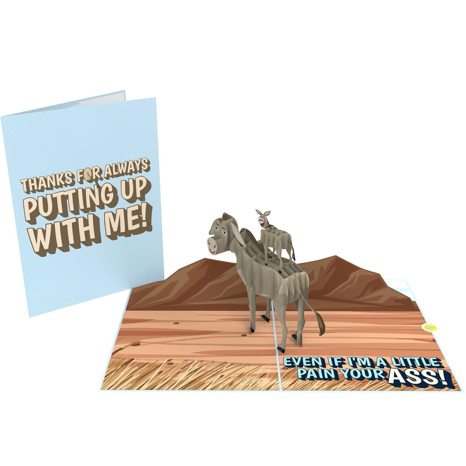 Funny Father Day Cards - Pain in the Ass Pop-Up – Rude Joke Father Day Card with 3D Bum – Funny Father Day Gift for Dad – Perfect Father Day Card Funny Gift