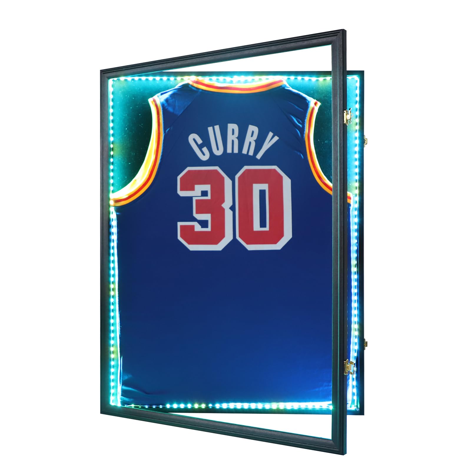 Zmiky LED Jersey Frame Shadow Box Sports Jersey Frame for wall Display