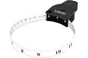 REIDEA M2 60inch/150cm Black Measuring Body Tape with Clip-n-Lock & Eject (Pop...