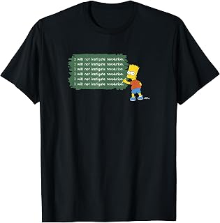 Bart I Will Not Instigate Revolution T-Shirt