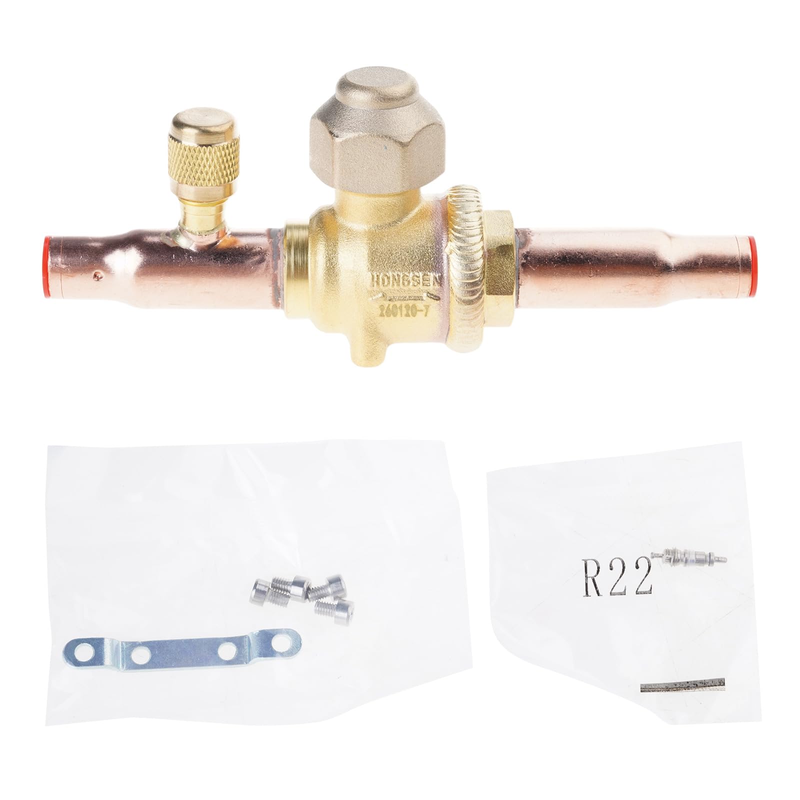 Fromceo 10V Pressure Double Direction Shutoff Valves Erosion Resistant Copper Stop Valves Simple Installation For Hvac Hvac Gate