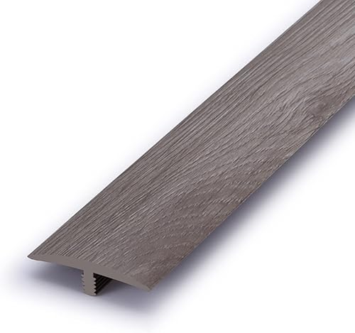 Miniatura 6 de Transition Strip Rigid PVC 4cm Floor Flat Divider Strips Floor Transition Strip Self Adhesive T-Shaped Molding Multi-Purpose Reducer Flooring
