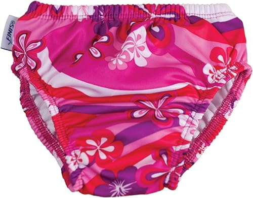 Finis Girl's Diaper Flower Power Swim Nappy - Pink Flower, 17-20 kg
