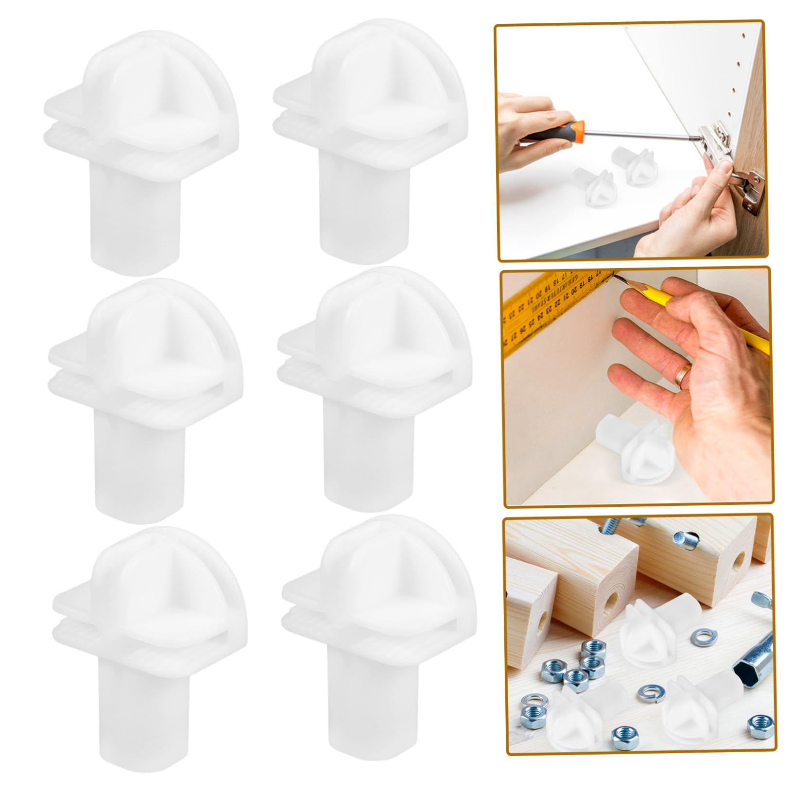 Cabilock 24piezas Conectores De Cubos De Almacenamiento De Plástico Para Estanterías y Armarios Modulares Fáciles De Usar y Resistentes Perfectos Para Crear Espacios Organizados