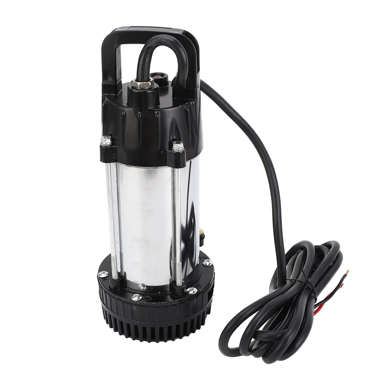 Fafeicy Bomba Sumergible CC 12 V 180 W, Bomba Sumergible para Acuario con Cuerpo de Acero Inoxidable con Motor de Cobre sin Escobillas, Elevación de 8 M para Pecera, Fuente, Estanque, Hidroponía