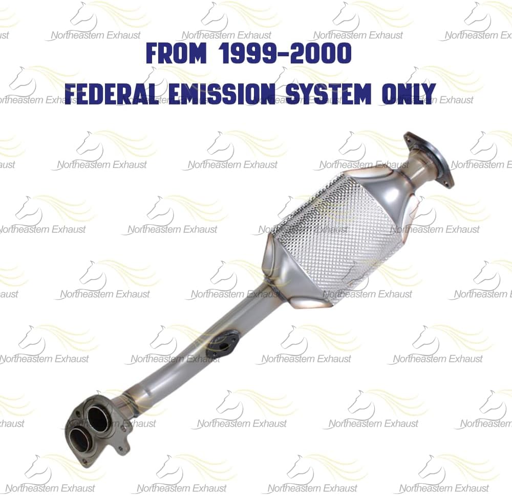 Northeastern Exhaust | EPA-Approved Stainless Steel Direct-fit Rear Catalytic Compatible for Toyota 4runner 1996-2000 3.4L - Include Gaskets and Bolts and Nuts