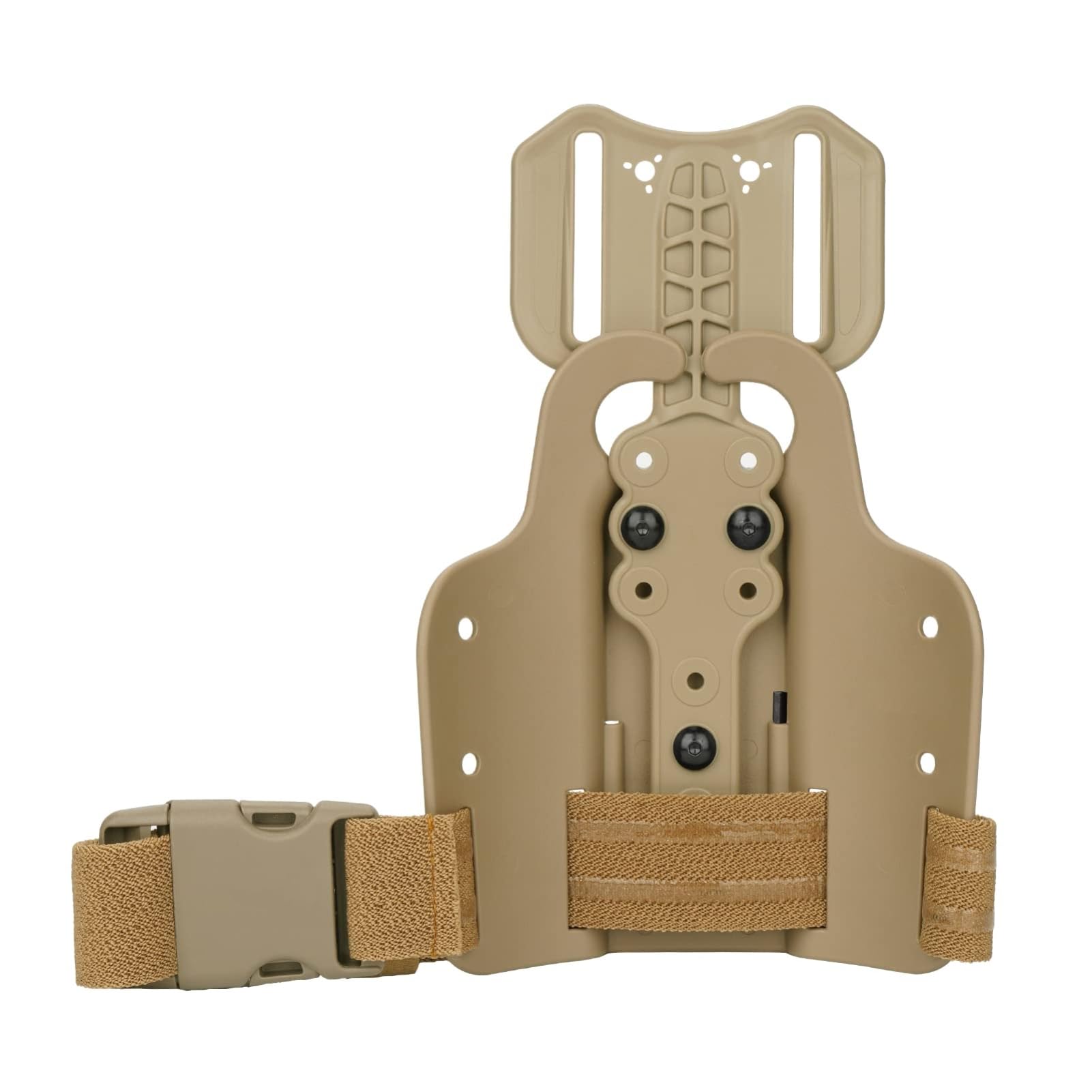 Drop Flex Adapter Adjustable Drop Leg Platform Polymer Leg Shroud Adapter for Holsters and Magazine Pouche Quick Locking