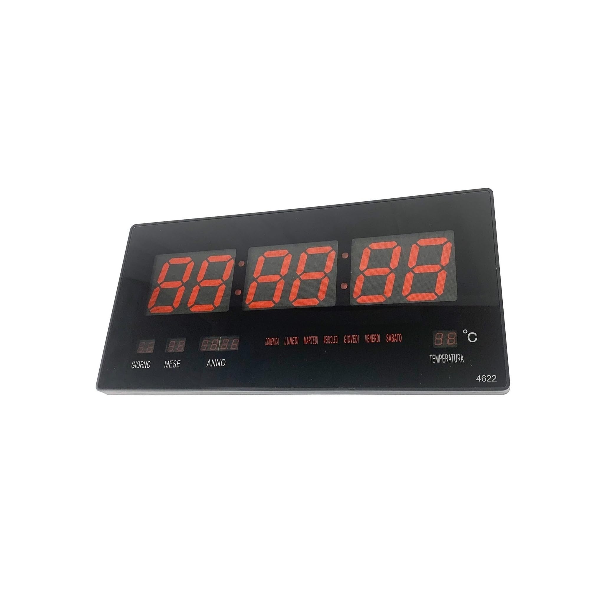 XREXS Orologio Digitale da Parete con Cambio Colore RGB, 17'' Led Orologio da Parete Digitale