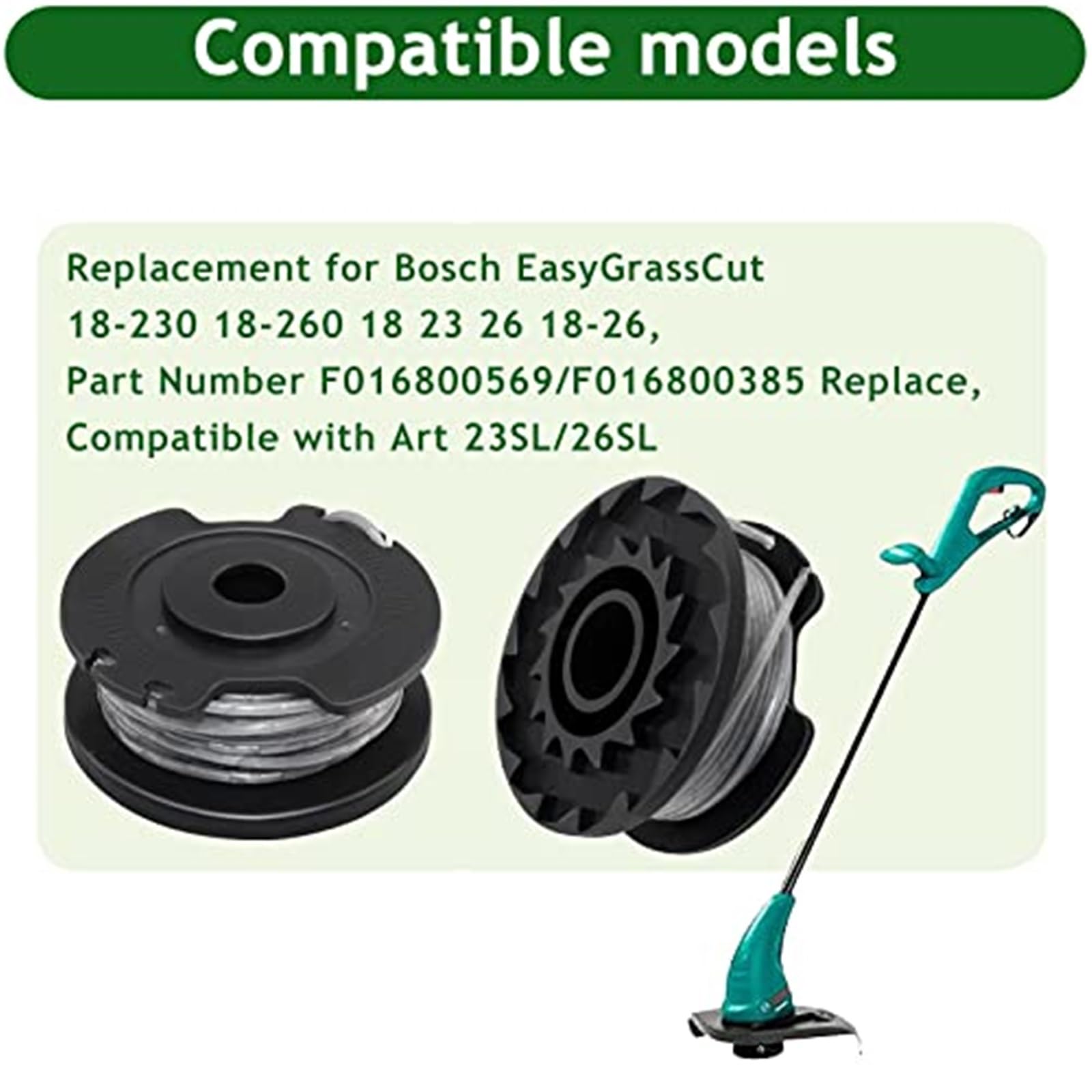 Tappo Bobina Decespugliatore Bosch | Per EasyGrassCut 18V-230/26/260 | Ricambio F016F05800 - Foto 10