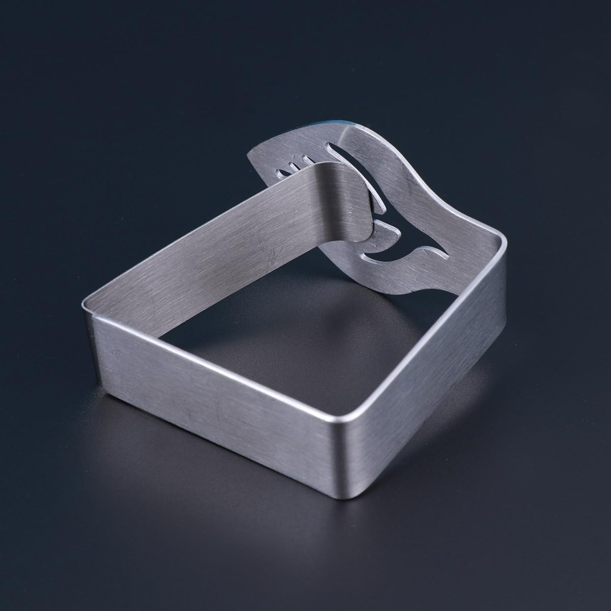 Clip per Tovaglia in Acciaio Inossidabile 8 Pezzi Morsetti a Forma di Foglia, Facili da Usare, Adatti a Spessori Tavolo, per Matrimoni e Buffet