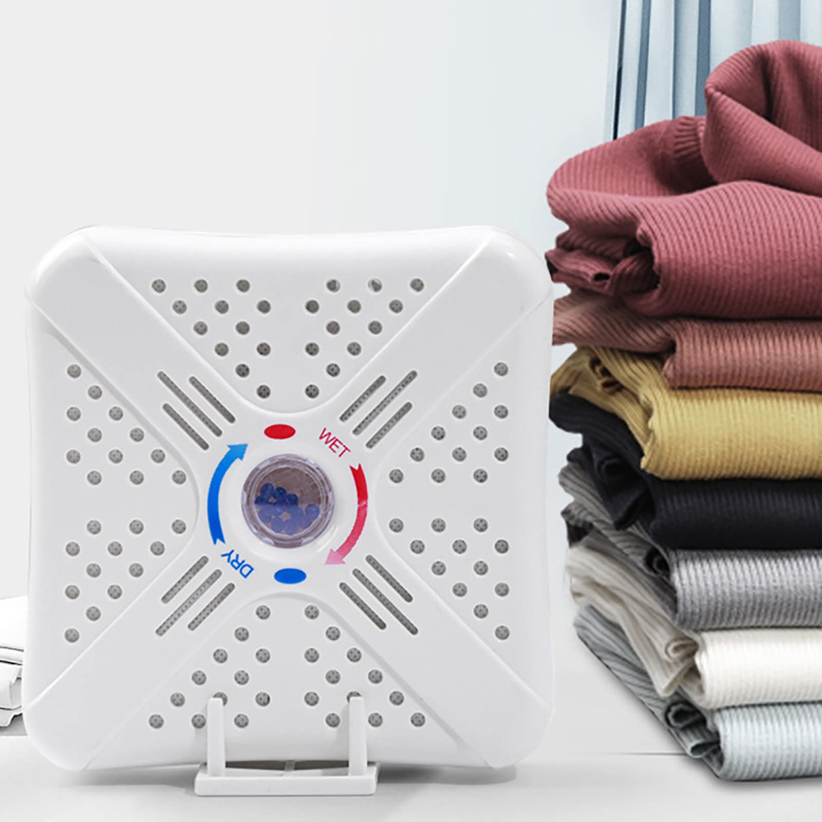 Deshumidificador – Mini circulación de baja energía absorción de humedad para armario, zapatero, estantería, taquilla - Simple y conveniente