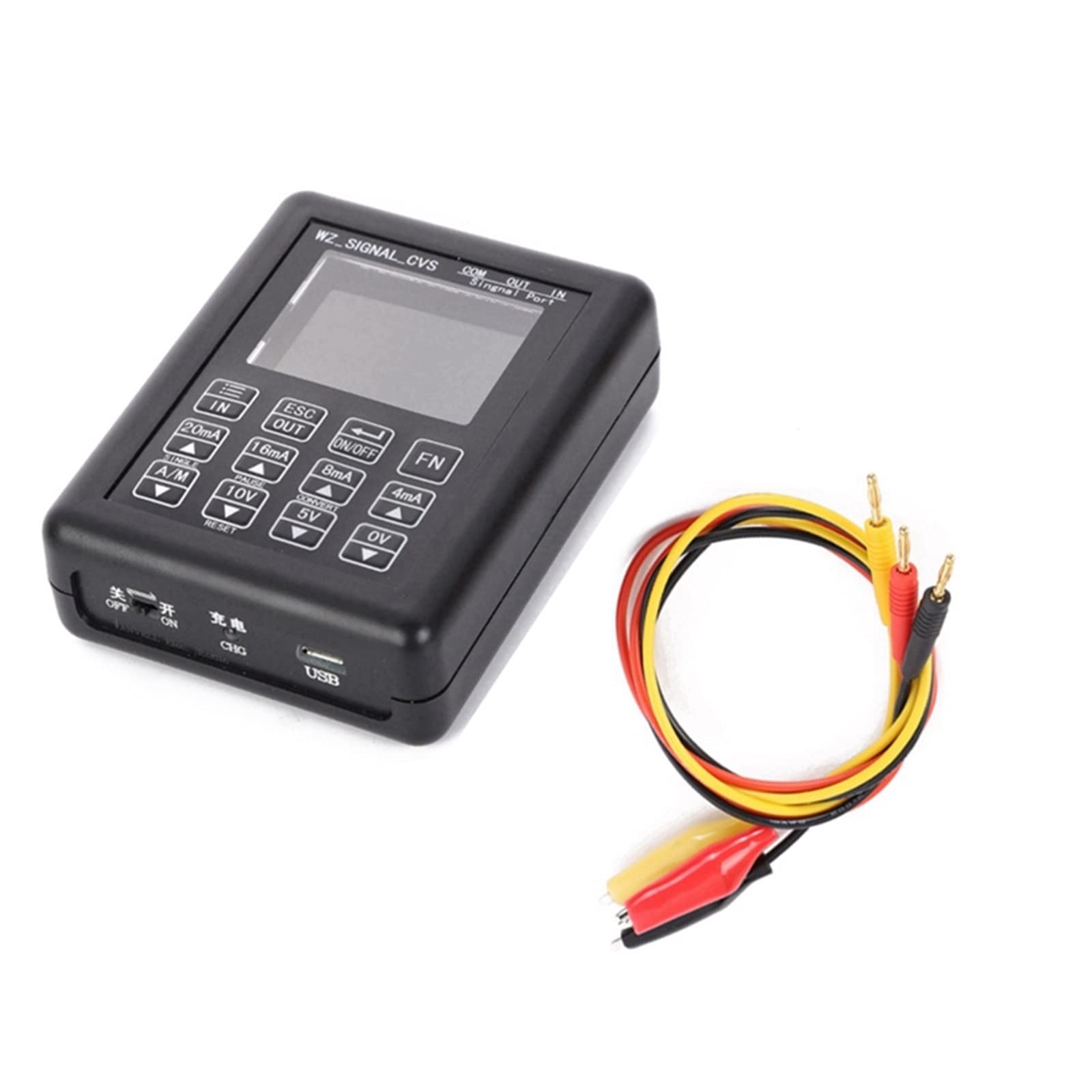 Outils de Tests Fonctionnels Portables pour la mai Générateur de Signal réglable 4-20MA 0-10V Contrôle de processus Calibrateur de Signal Sources de générateur de Signal Simulateur 0-20MA