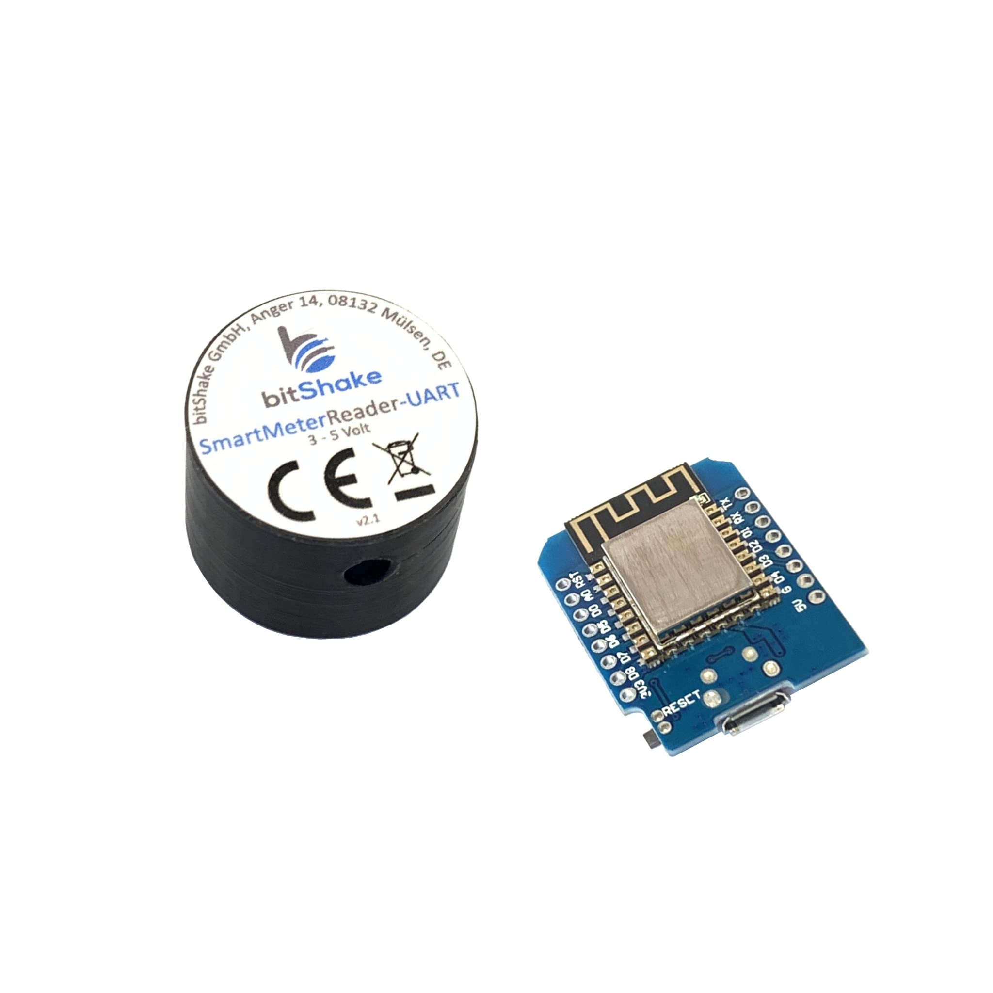 bitShake SmartMeterReader - WiFi Set | IR Lesekopf | TASMOTA vorinstalliert | WLAN | MQTT