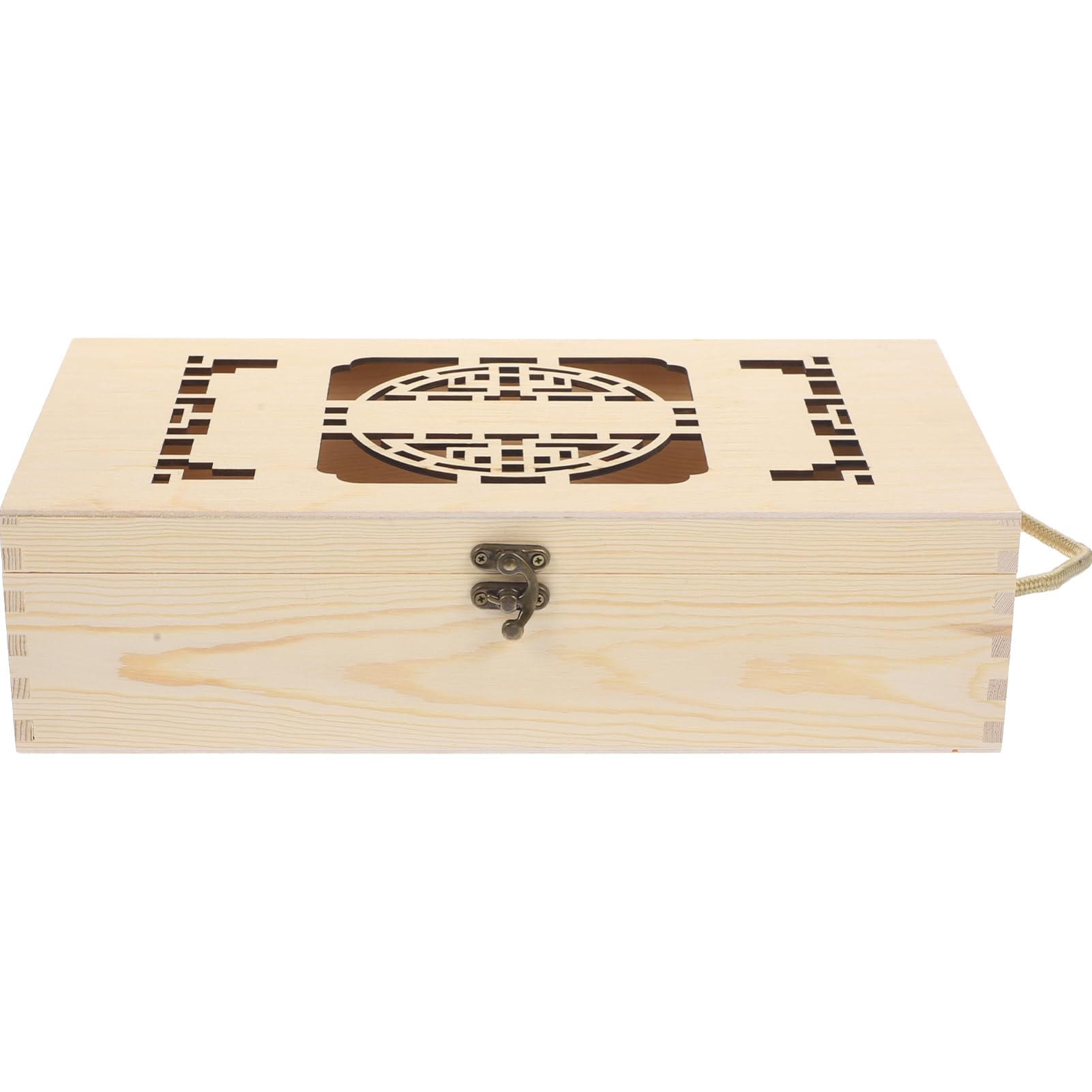 MAGICLULU Scatola Regalo Per Vino in Legno Scatola Per Bottiglia Di Vino Portatile Per Compleanni Matrimoni Feste e Eventi Speciali